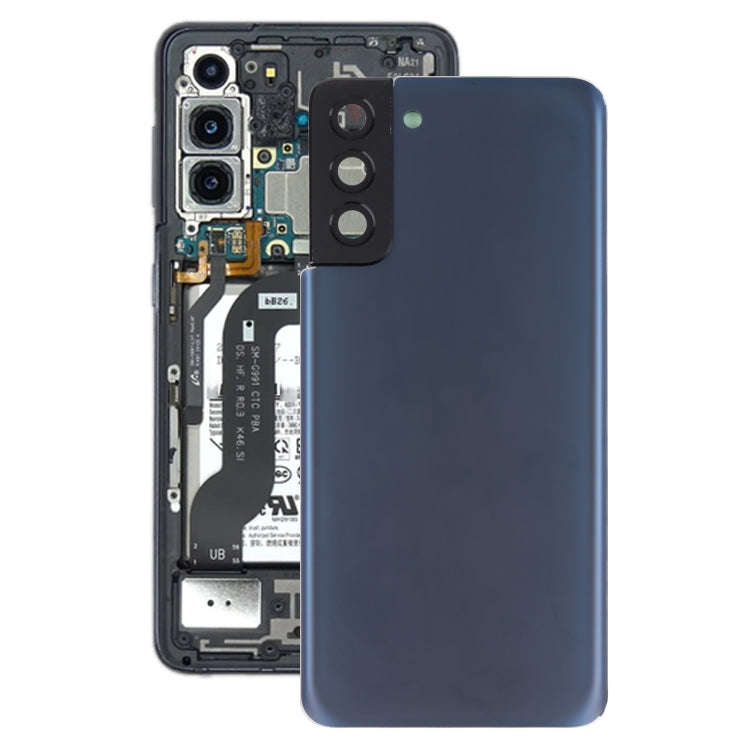 Tapa trasera de batería con tapa para lente de cámara para Samsung Galaxy S21+ 5G (con tapa para cámara)