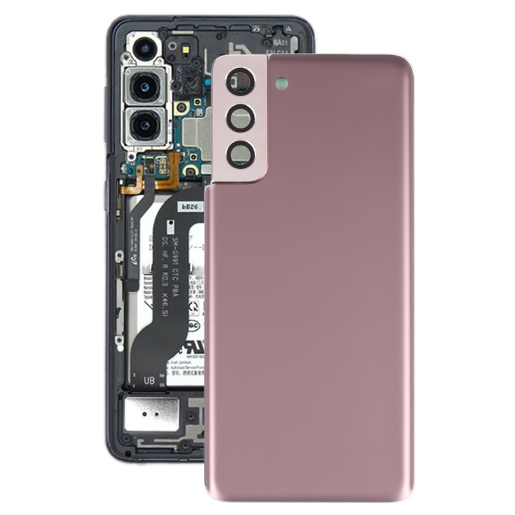 Tapa trasera de batería con tapa para lente de cámara para Samsung Galaxy S21+ 5G (con tapa para cámara)