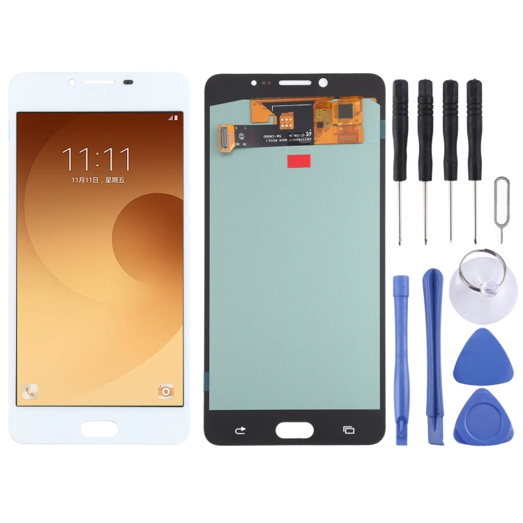 OLED Material LCD Screen and Digitizer Full Assembly for Samsung Galaxy C9 Pro SM-C9000/C900
