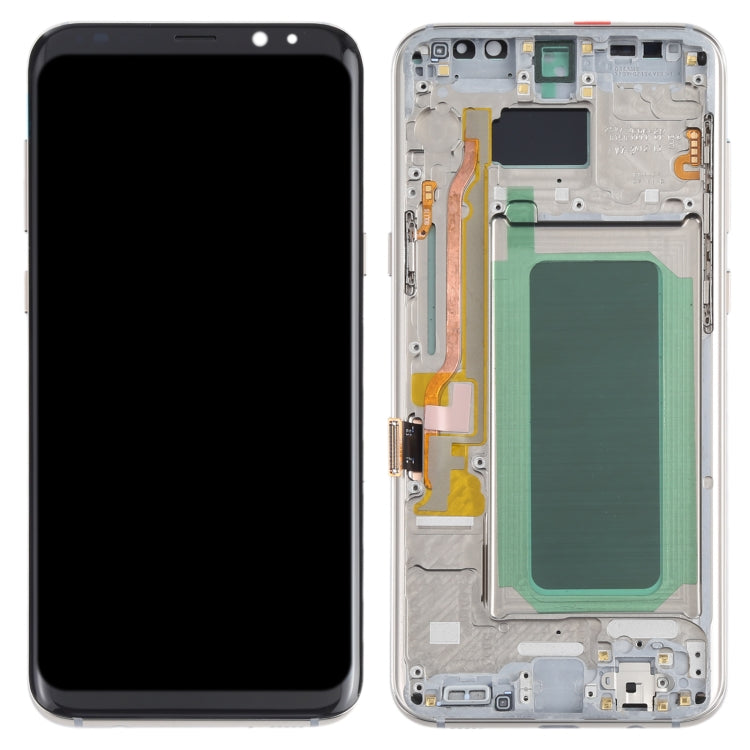OLED Material LCD Screen and Digitizer Full Assembly with Frame for Samsung Galaxy S8+ SM-G955