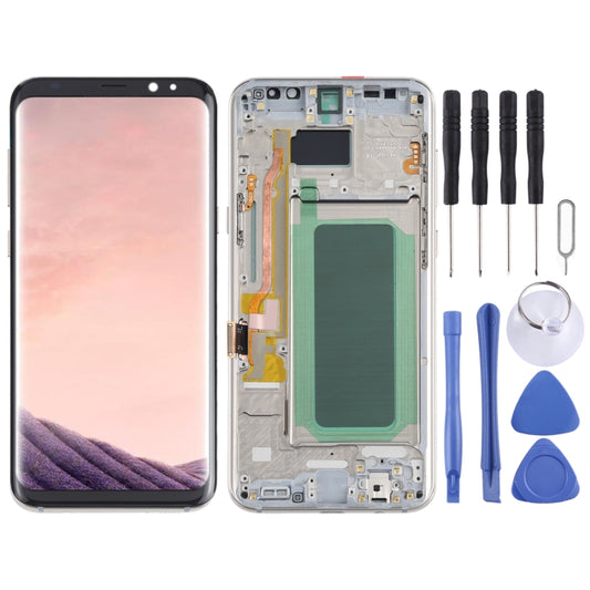 Pantalla LCD y digitalizador OLED con marco para Samsung Galaxy S8+ SM-G955, Samsung Galaxy S8+ (OLED)