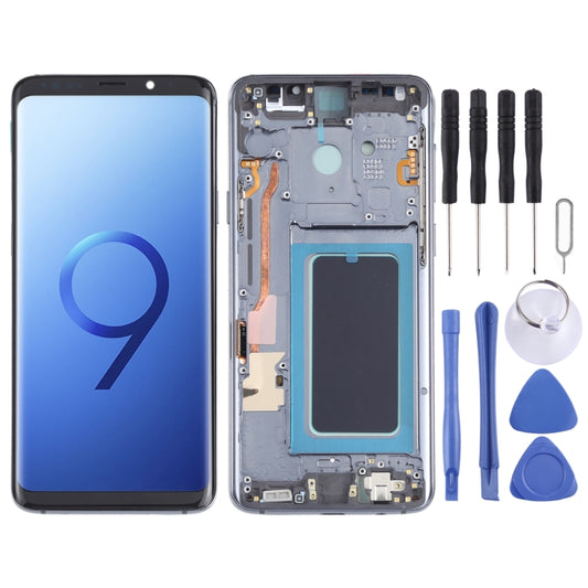 Pantalla LCD y digitalizador OLED con marco para Samsung Galaxy S9+ SM-G965 (OLED)