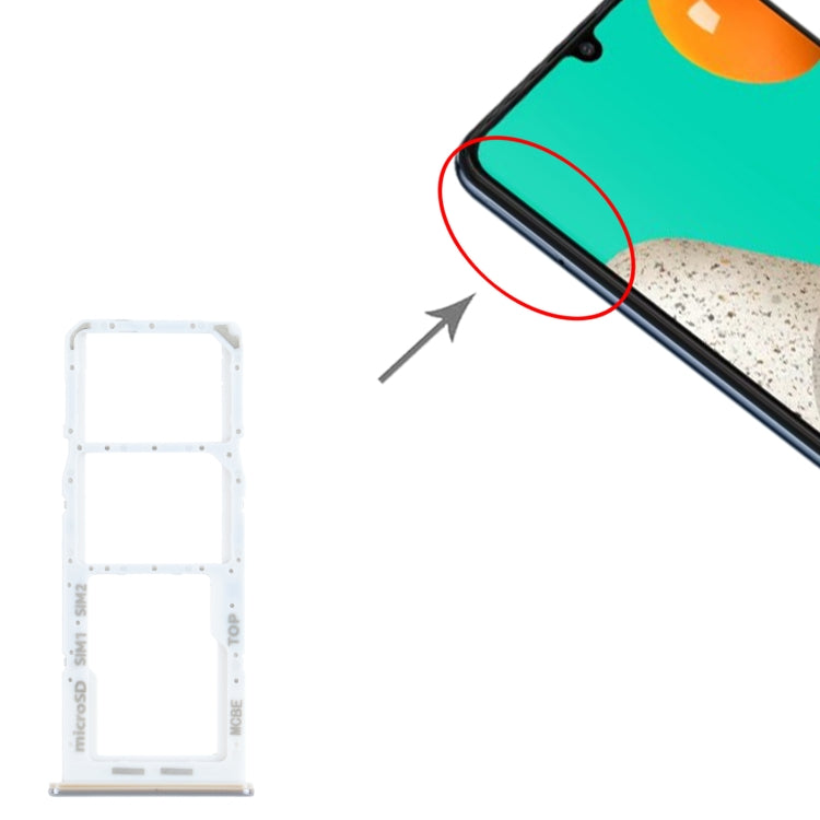 For Samsung Galaxy M32 SM-M325 SIM Card Tray + SIM Card Tray + Micro SD Card Tray, For Samsung Galaxy S22+ 5G, For Samsung Galaxy M32