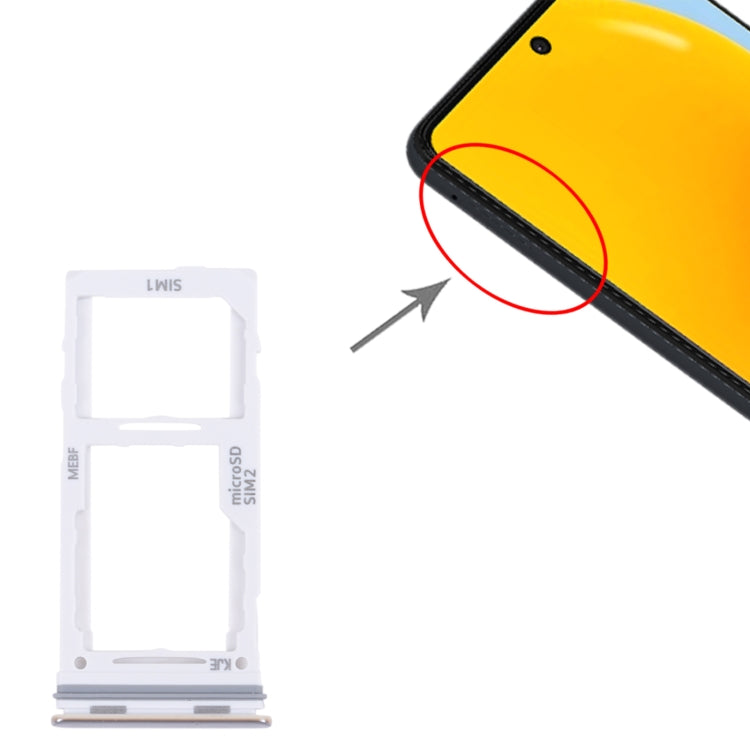For Samsung Galaxy M52 5G SM-M526B Original SIM Card Tray + SIM Card Tray / Micro SD card tray, For Samsung Galaxy M52 5G(Original)