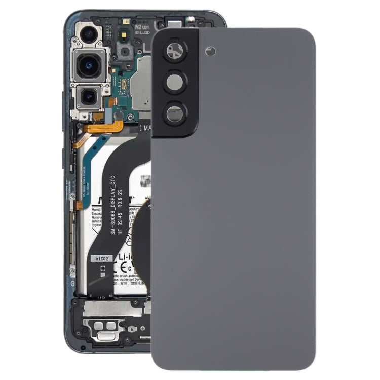 For Samsung Galaxy S22+ 5G SM-S906B Battery Back Cover with Camera Lens Cover , For Samsung Galaxy S22+ 5G