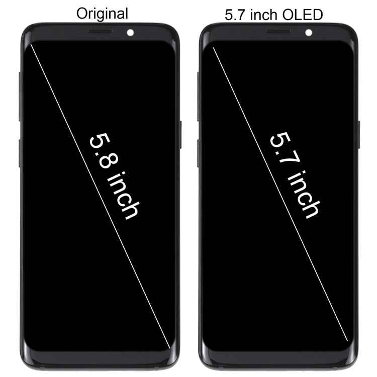 5.7 inch OLED LCD Screen For Samsung Galaxy S9 SM-G960 Digitizer Full Assembly with Frame, For Samsung Galaxy S9