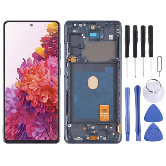 Pantalla LCD Incell para Samsung Galaxy S20 FE SM-G780, digitalizador completo con marco, sin identificación de huellas dactilares.