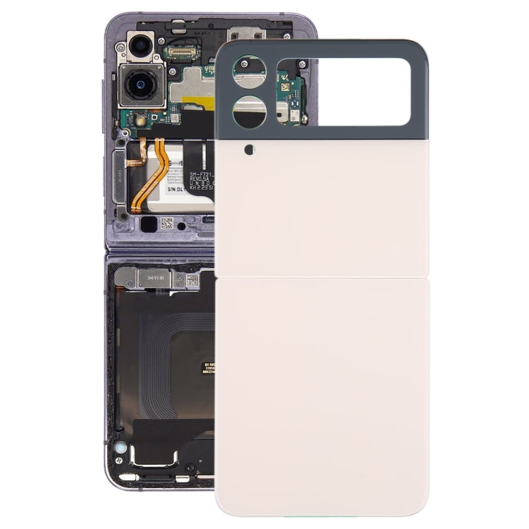 For Samsung Galaxy Z Flip4 SM-F721B Battery Back Cover with Camera Lens Cover, For Samsung Galaxy Z Flip4