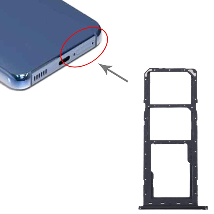 For Samsung Galaxy M04 SM-M045F Original SIM Card Tray + SIM Card Tray + Micro SD Card Tray