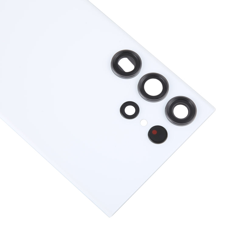 For Samsung Galaxy S23 Ultra SM-S918 Glass Battery Back Cover with Camera Lens Cover, For Samsung Galaxy S23 Ultra(with Camera Cover)