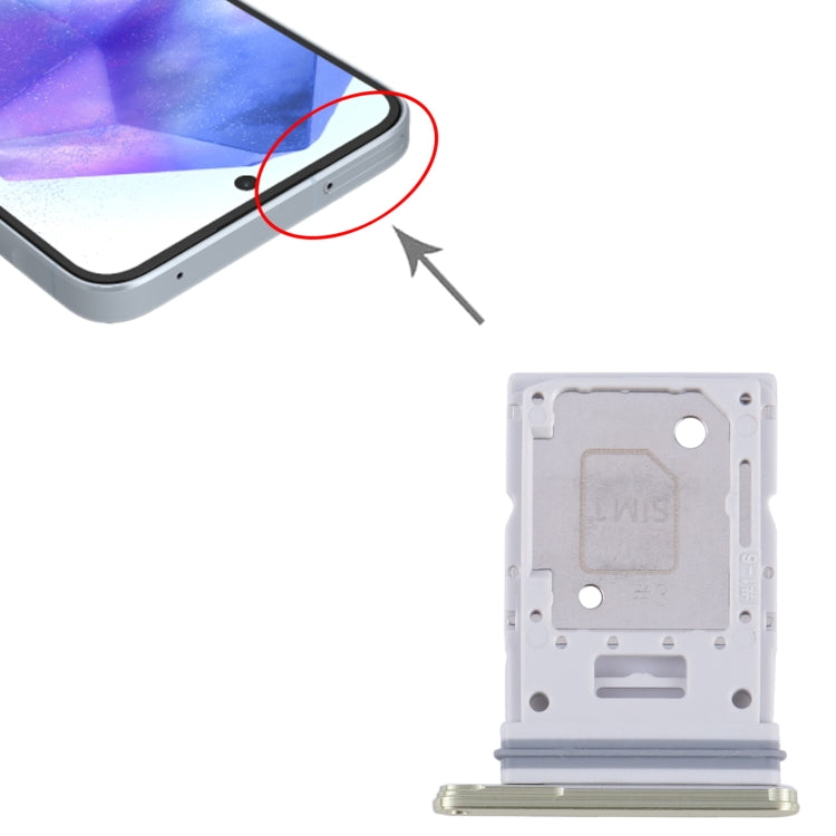 Tiroir de carte SIM d'origine pour Samsung Galaxy A55 SM-A556B + tiroir de carte SIM/Micro SD, pour Samsung Galaxy A55