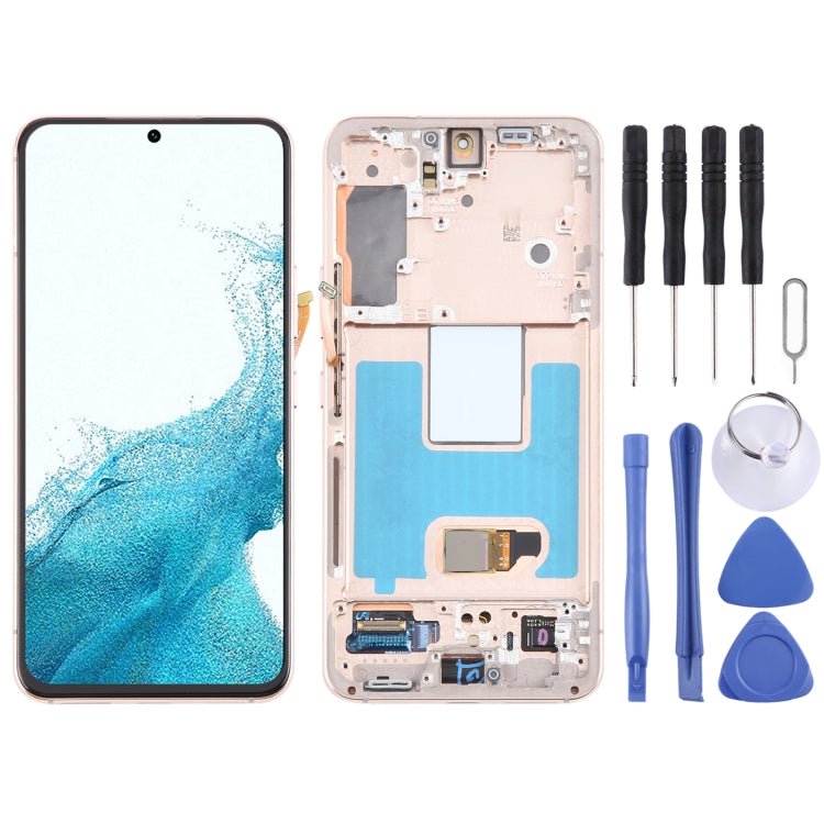 For Samsung Galaxy S22 5G SM-S901B Original LCD Screen Digitizer Full Assembly with Frame, For Samsung Galaxy S22 5G EU Version(Original)