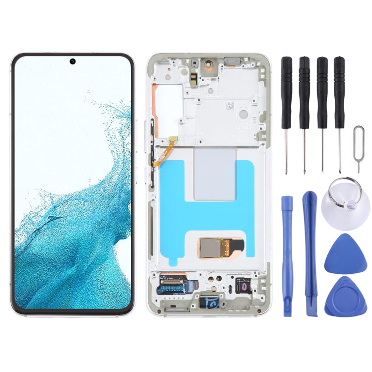 For Samsung Galaxy S22 5G SM-S901B Original LCD Screen Digitizer Full Assembly with Frame, For Samsung Galaxy S22 5G EU Version(Original)