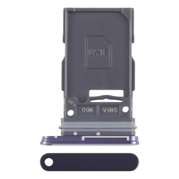Tiroir de carte SIM d'origine pour Samsung Galaxy S24 SM-S921B (carte unique)