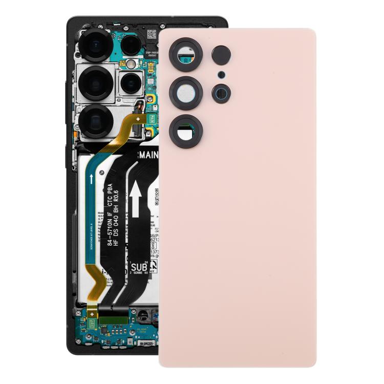 Cache arrière de batterie OEM pour Samsung Galaxy S25 Ultra SM-S938 avec cache d'objectif d'appareil photo, pour Samsung Galaxy S25 Ultra (avec cache d'objectif d'appareil photo)