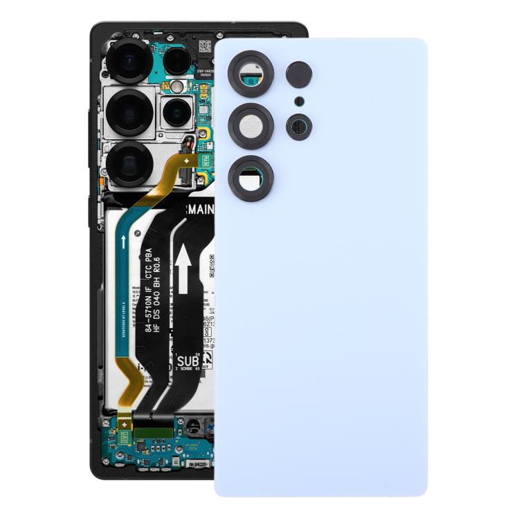 Cache arrière de batterie OEM pour Samsung Galaxy S25 Ultra SM-S938 avec cache d'objectif d'appareil photo, pour Samsung Galaxy S25 Ultra (avec cache d'objectif d'appareil photo)