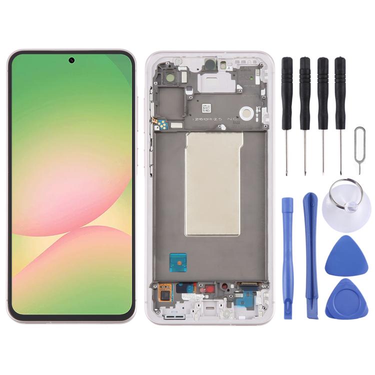 For Samsung Galaxy A56 SM-A566B Original LCD Screen Digitizer Full Assembly with Frame
