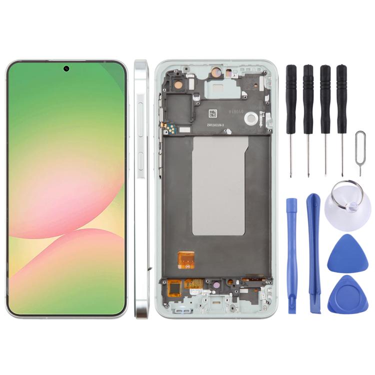 Écran LCD OLED 6,67 pouces avec châssis pour Samsung Galaxy A56 SM-A566B
