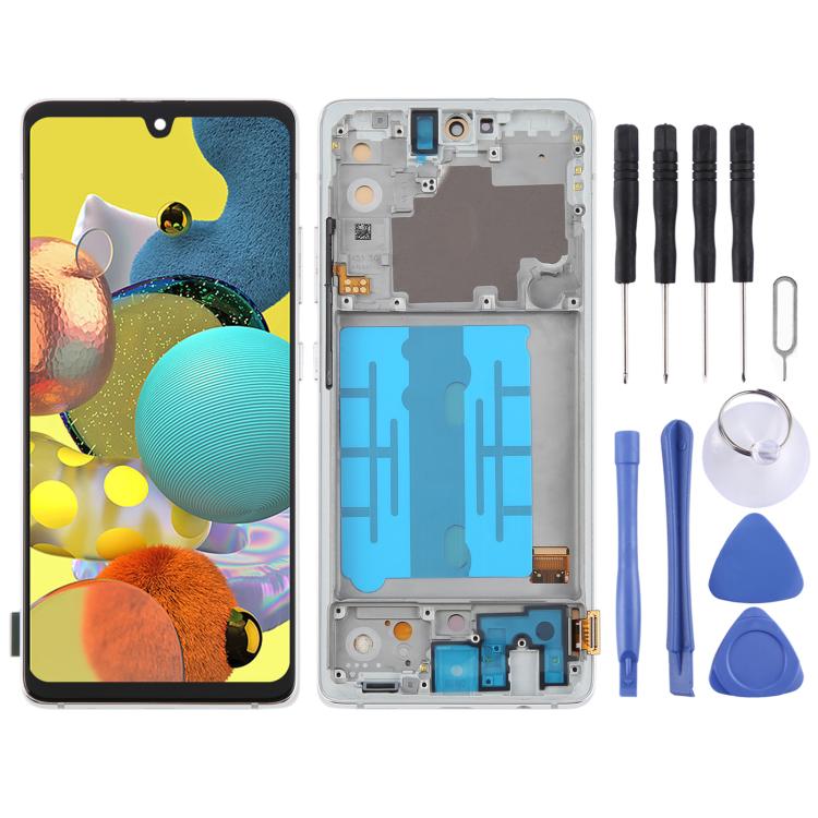 For Samsung Galaxy A51 5G SM-A516 6.36 inch OLED LCD Screen Digitizer Full Assembly with Frame, For Samsung Galaxy A51 5G 6.36 inch