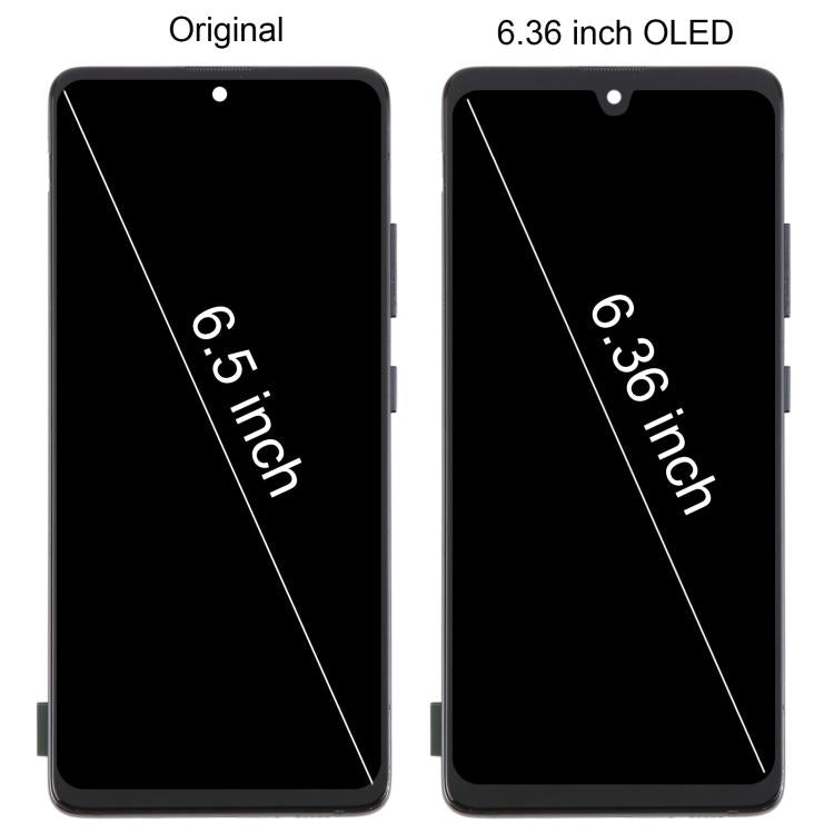 Pantalla LCD OLED digitalizadora completa con marco para Samsung Galaxy A51 5G SM-A516 de 6,36 pulgadas.