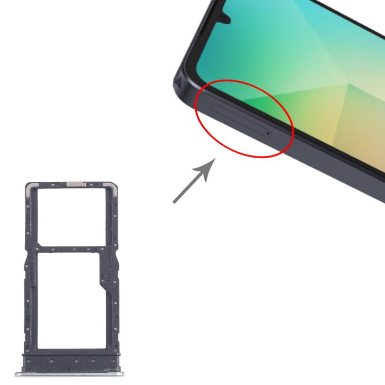 For Samsung Galaxy A06 5G SM-A066B Original SIM + SIM / Micro SD Card Tray