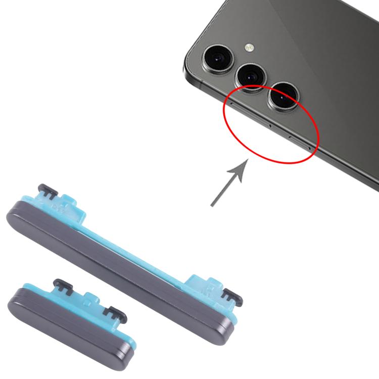 For Samsung Galaxy S24 FE SM-S721B 10pcs Power Button and Volume Control Button, For Samsung Galaxy S24 FE