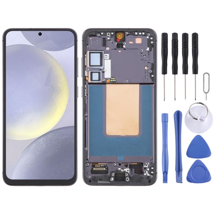 For Samsung Galaxy S24+ SM-S926B OLED LCD Screen Digitizer Full Assembly with Frame, For Samsung Galaxy S24+
