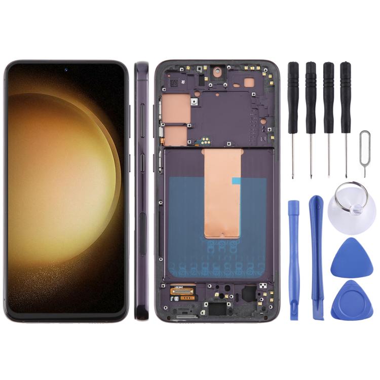 For Samsung Galaxy S23+ SM-S916B 6.43 inch TFT LCD Screen Digitizer Full Assembly with Frame, Not Supporting Fingerprint Identification, For Samsung Galaxy S23+ SM-S916B 6.43 inch(Not Fingerprint)