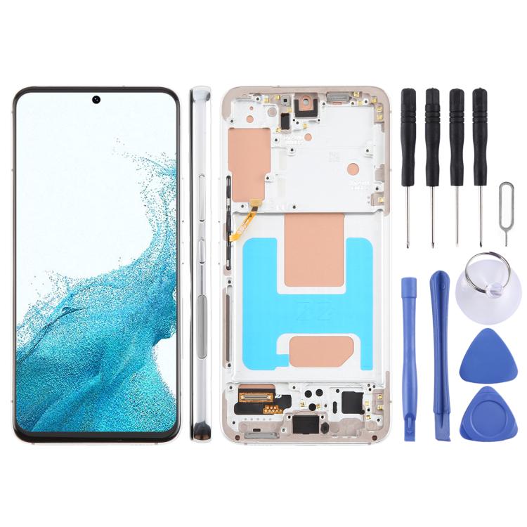 For Samsung Galaxy S22 SM-S901B 5.96 inch TFT LCD Screen Digitizer Full Assembly with Frame, Not Supporting Fingerprint Identification, For Samsung Galaxy S22 SM-S901B 5.96 inch(Not Fingerprint)