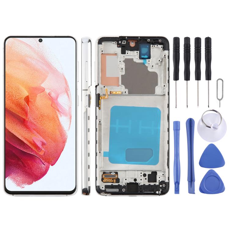 For Samsung Galaxy S21 5G SM-G991B 6.12 inch TFT LCD Screen Digitizer Full Assembly with Frame, Not Supporting Fingerprint Identification, For Samsung Galaxy S21 5G SM-G991B 6.12 inch(Not Fingerprint)