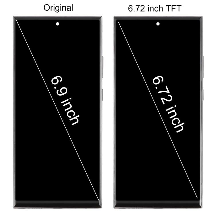 For Samsung Galaxy Note20 Ultra SM-N986B 6.72 inch TFT LCD Screen Digitizer Full Assembly with Frame, Not Supporting Fingerprint Identification