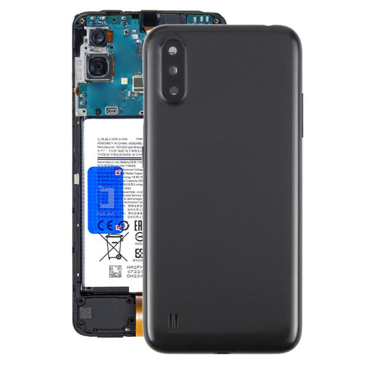 Cache arrière de batterie avec cache d'objectif pour Samsung Galaxy A01 SM-A015F, pour Samsung Galaxy A01, pour Samsung Galaxy A01 (avec cache d'objectif)