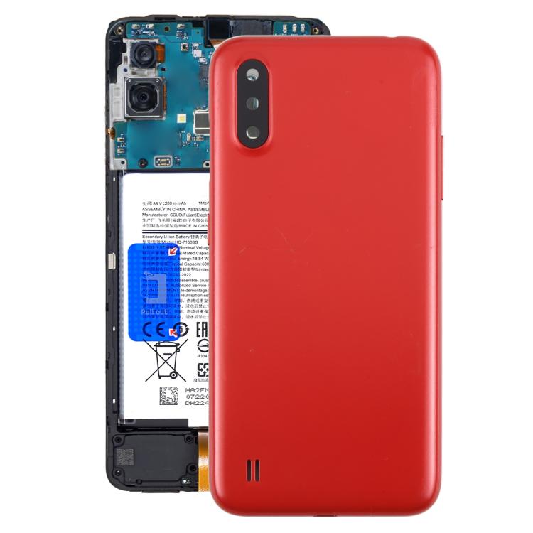 For Samsung Galaxy A01 SM-A015F Battery Back Cover with Camera Lens Cover, For Samsung Galaxy A01, For Samsung Galaxy A01 (with Camera Lens Frame)