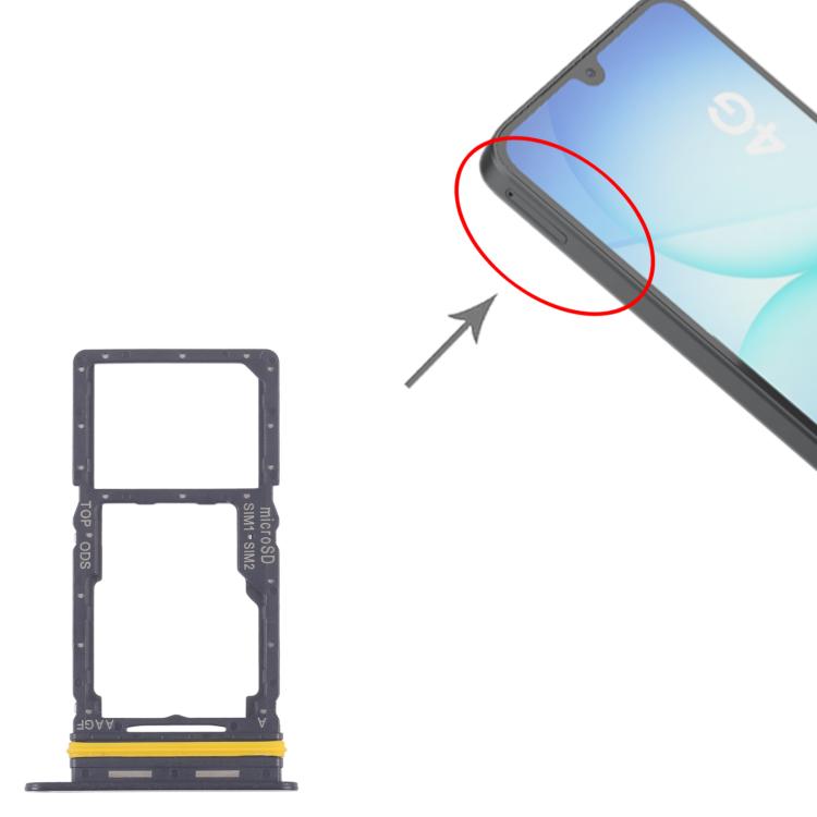 For Samsung Galaxy A17 4G SM-A175F Original SIM + SIM / Micro SD Card Tray