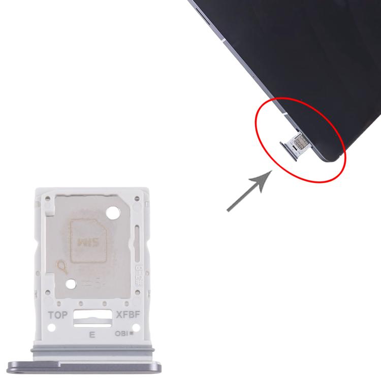 For Samsung Galaxy Tab S10 FE+ SM-X626 Original SIM Card Tray + Micro SD Card Tray