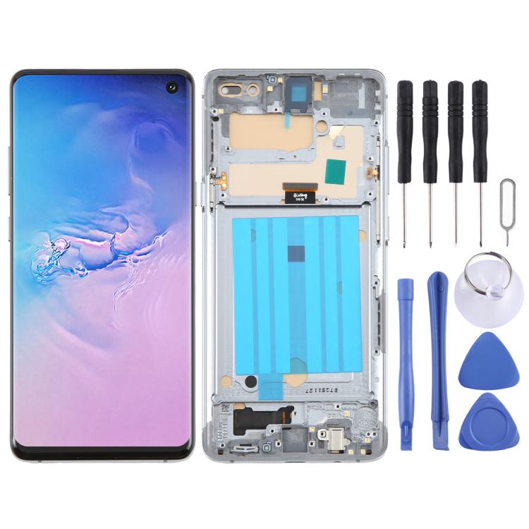 For Samsung Galaxy S10 5G SM-G977B TFT LCD Screen Digitizer Full Assembly with Frame, Not Supporting Fingerprint Identification, For Samsung Galaxy S10 5G
