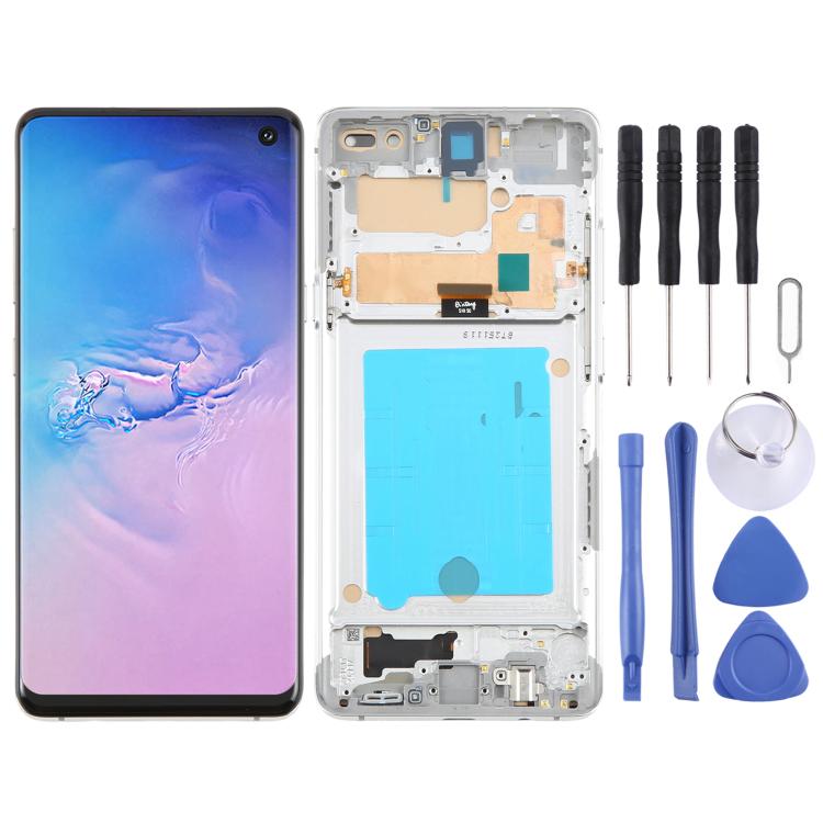 For Samsung Galaxy S10 5G SM-G977B TFT LCD Screen Digitizer Full Assembly with Frame, Not Supporting Fingerprint Identification, For Samsung Galaxy S10 5G