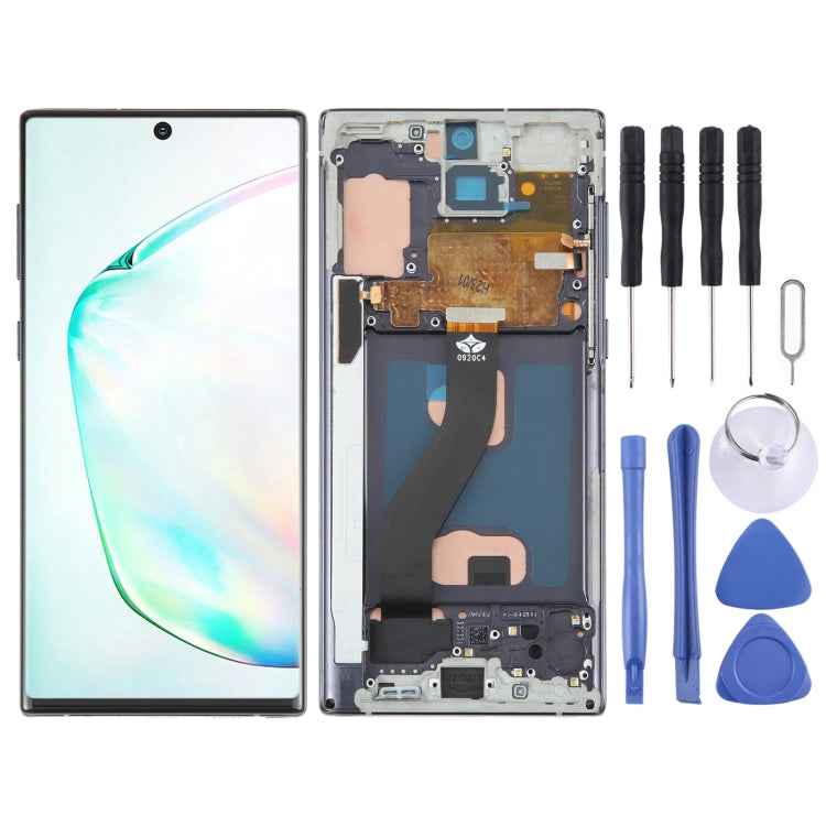 TFT Material LCD Screen for Samsung Galaxy Note10 Digitizer Full Assembly With Frame/Handwriting, Not Supporting Fingerprint Identification - BSPART