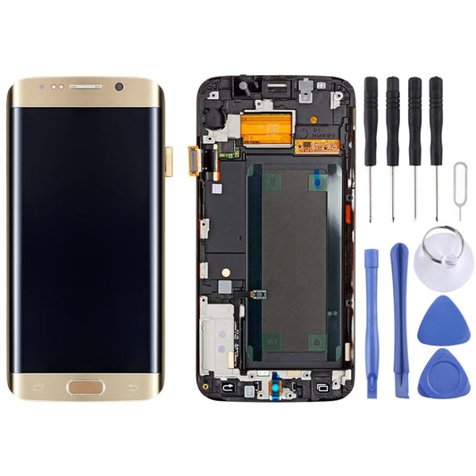 Écran LCD et écran tactile d'origine avec châssis pour Galaxy S6 Edge+ / G928F, pour Samsung Galaxy S6 Edge+