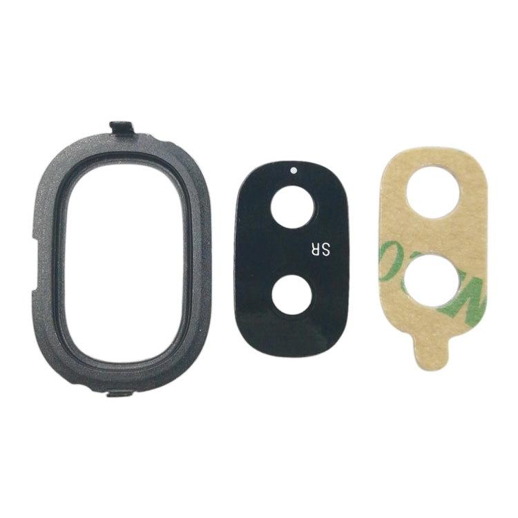For Galaxy J4, J400F/DS, J400G/DS 10pcs Back Camera Bezel with Lens Cover & Adhesive