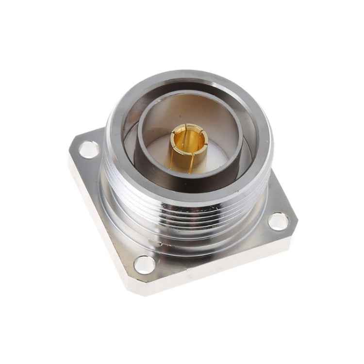 L29 7/16 Din Female Jack Center Connector with 4 Holes Flange Deck Solder Cup RF Coaxial Adapter
