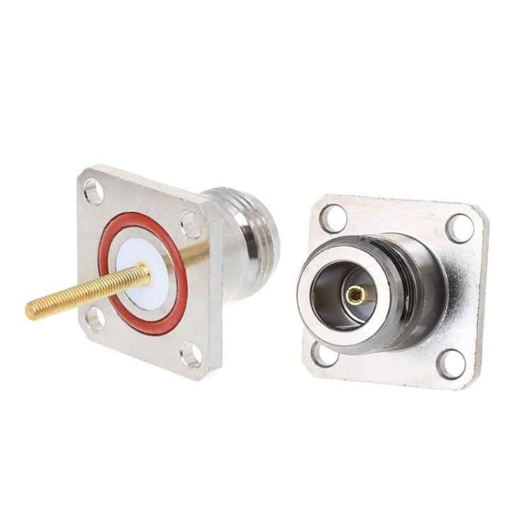 NKF Brass N Female Connector with 4 Holes Flange Frame RF Adapter
