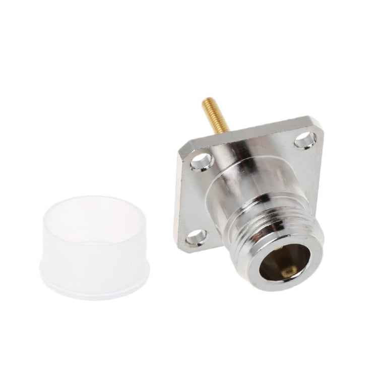 NKF Brass N Female Connector with 4 Holes Flange Frame RF Adapter