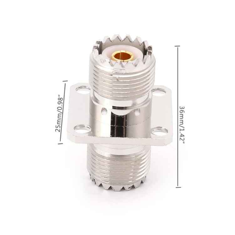 UHF SO239 Female To Female with Panel Mount RF Connector Adapter