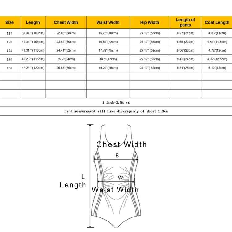 3 PCS / Sets Children Swimming Mermaid Tails Bikini Cosplay Mermaid Swimwear, Size: 150