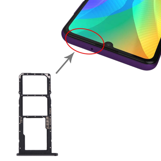 Bandeja para tarjeta SIM + Bandeja para tarjeta SIM + Bandeja para tarjeta Micro SD para Huawei Y6p, Para Huawei Y6p