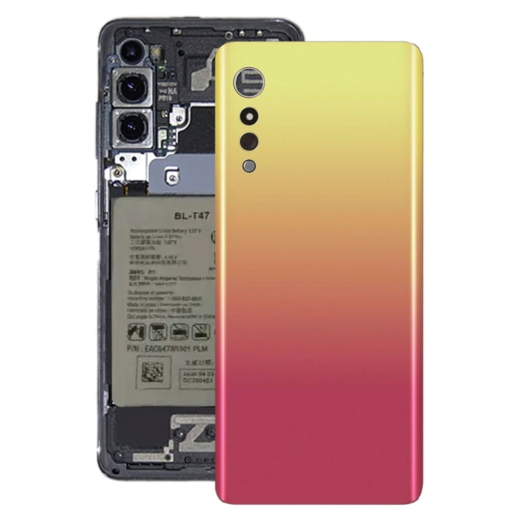 Battery Back Cover for LG Velvet LMG910EMW LM-G910EMW / Velvet 5G KR Version LM-G900N LM-G900EM, For LG Velvet KR Version, For LG Velvet (Illusion Sunset)