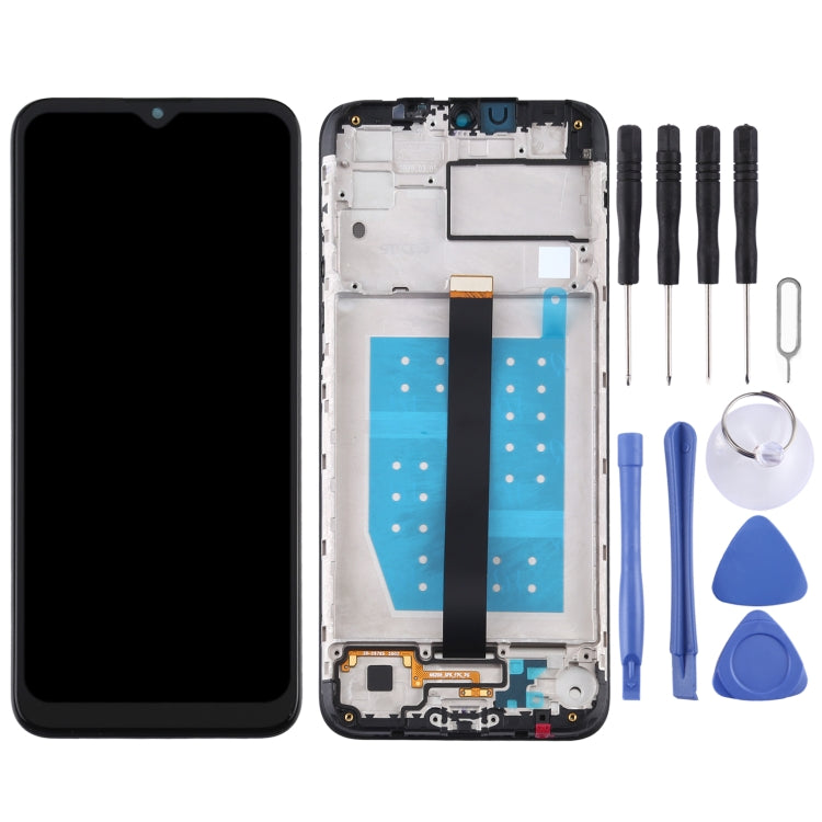 LCD Screen and Digitizer Full Assembly With Frame for Motorola One Fusion