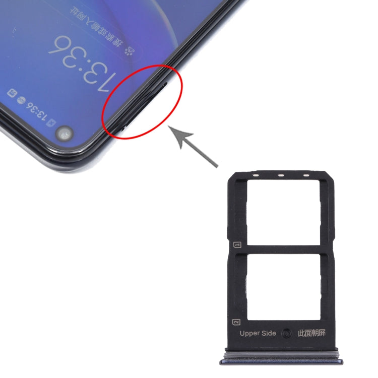 Bandeja para tarjeta SIM + bandeja para tarjeta SIM para Vivo Y70s V2002A