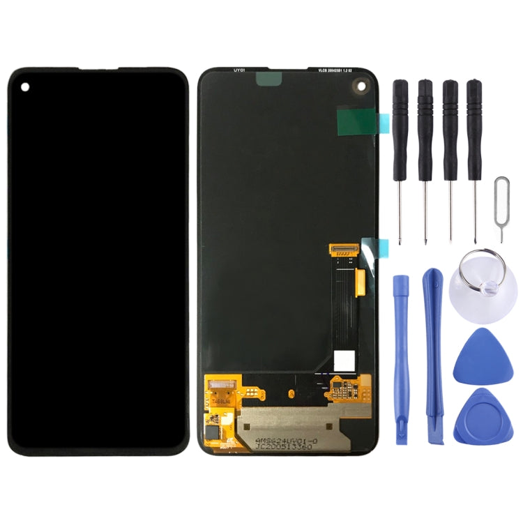 Original OLED Material LCD Screen and Digitizer Full Assembly for Google Pixel 4a 5G GD1YQ G025I